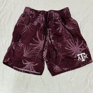 Colosseum Burgundy Floral Swim Shorts